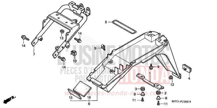 KOTFLUEGEL, HINTEN von City Fly FLASH RED (R119E) von 1998